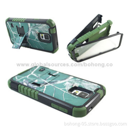King Tun PC + TPU 4-in-1 Cases for Samsung S5, different colors available, 500 pieces MOQ each color